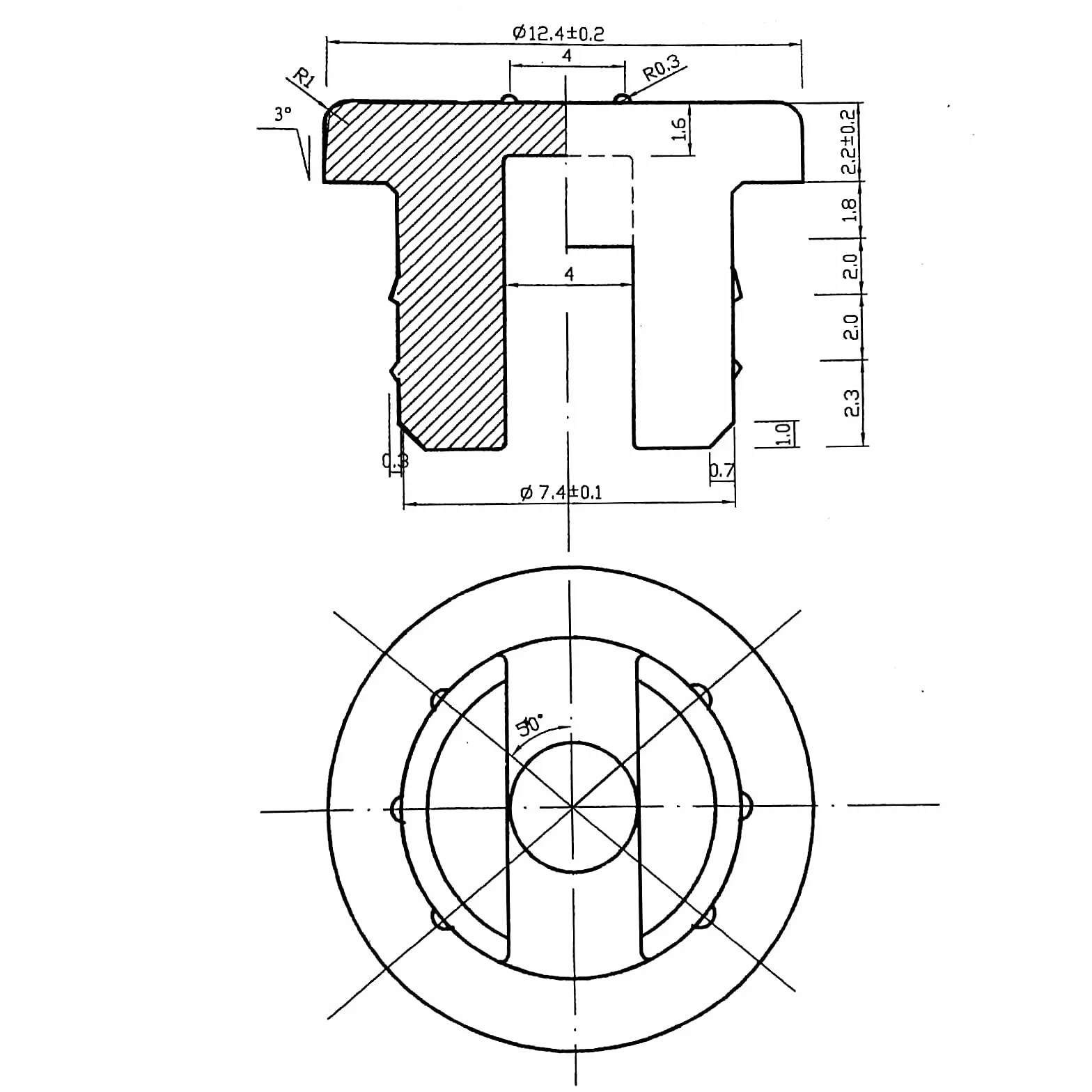 13 mm korek z gumy butylowej z dwoma nogami do liofilizacji, liofilizacji, szybkoschnąca, szklana butelka, 100 szt./szt. od Biomed Solutions (szara)