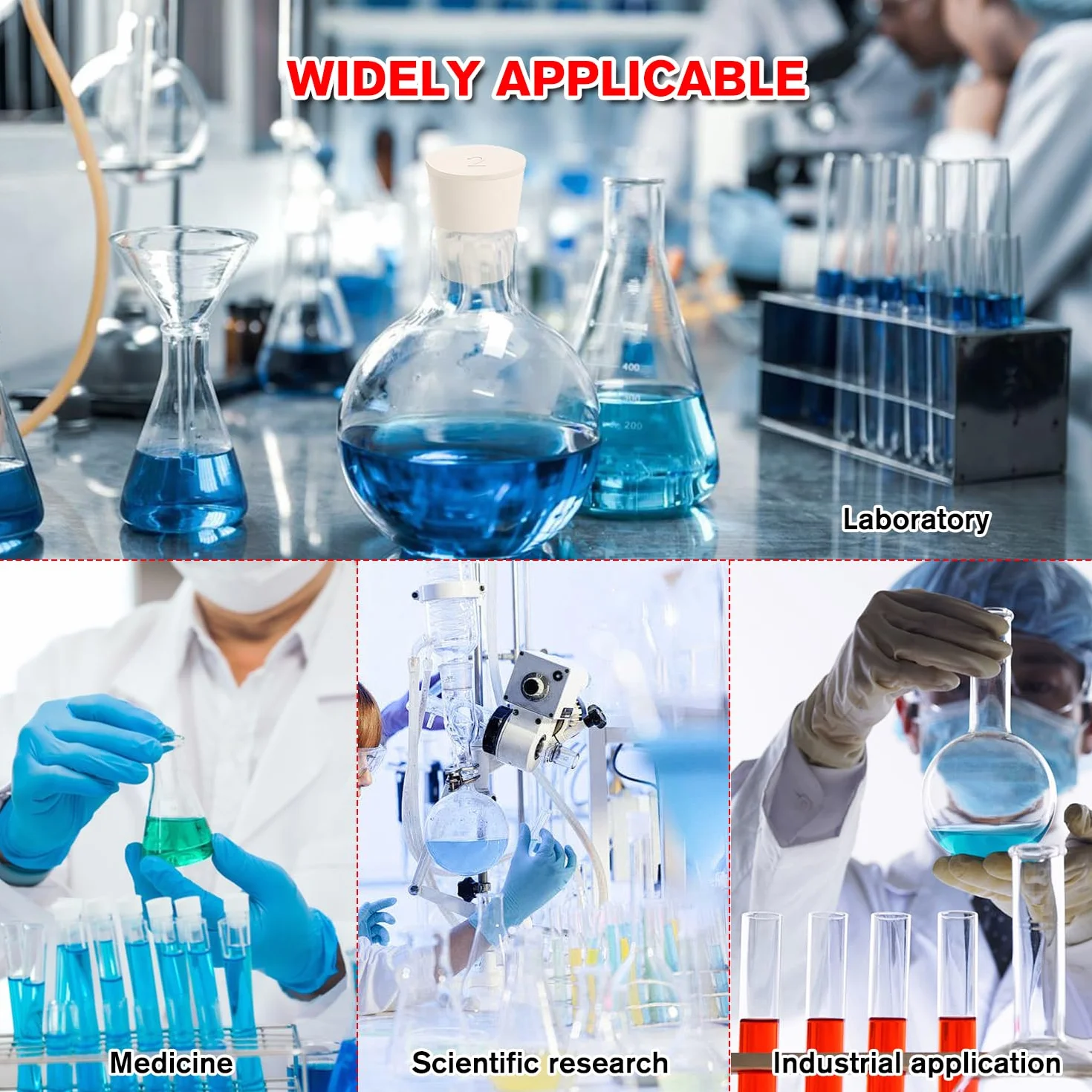 YIXISI 35 Sztuk 5 Rozmiarach Laboratoryjne Zatyczki Gumowe, Biały Solidny Gumowy Korek, Gumowe Korki Laboratoryjne, do Zamykania Butelek Balonowych, Kolby Stożkowe (000# - 2#)