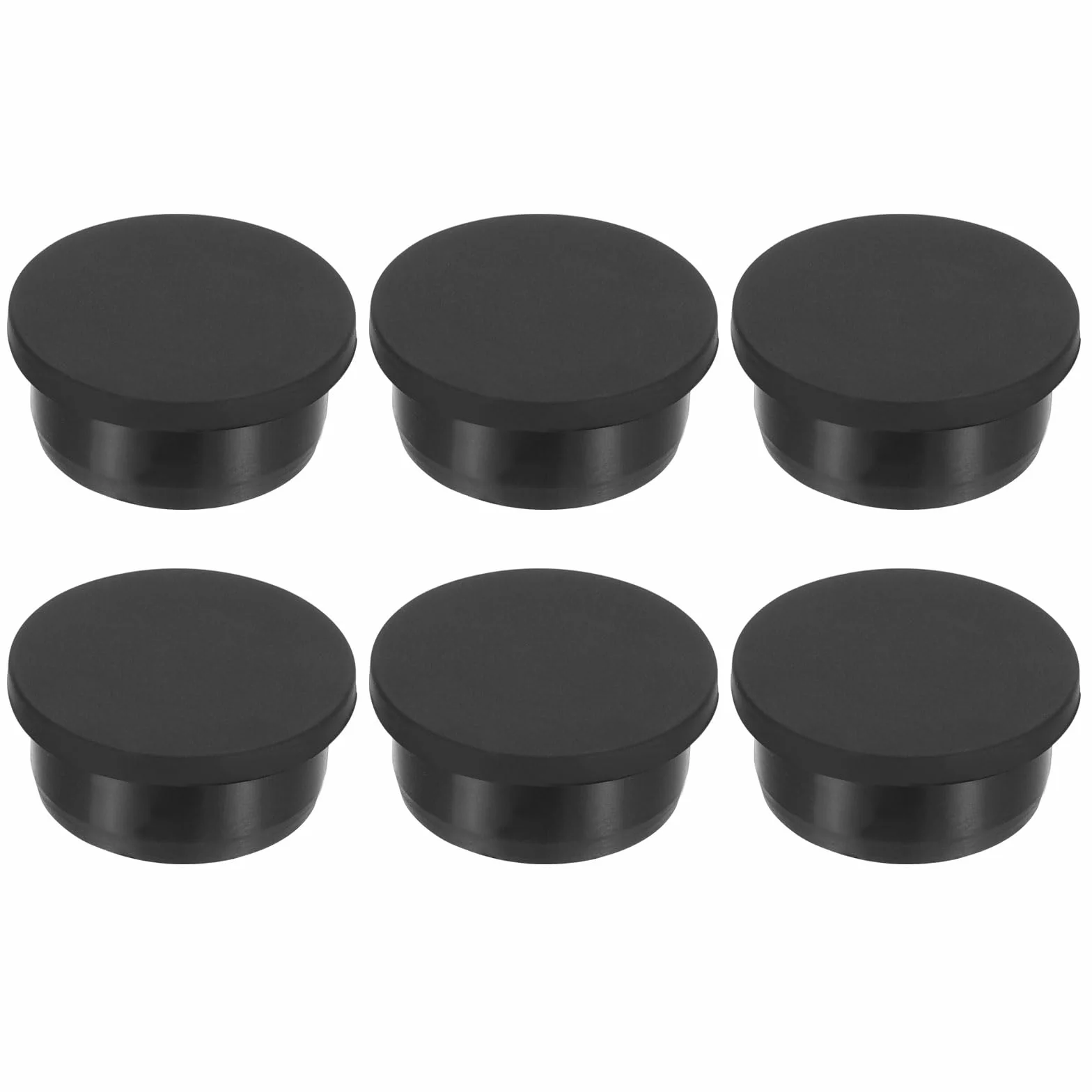 PATIKIL Gumowe korki o średnicy 33,6 mm, 6 sztuk silikonowych zatyczek zamykających do otworów 32-33,3 mm, czarne